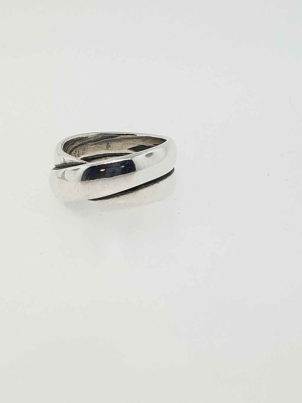 Retired James Avery Sterling Silver Double Crossover Ring